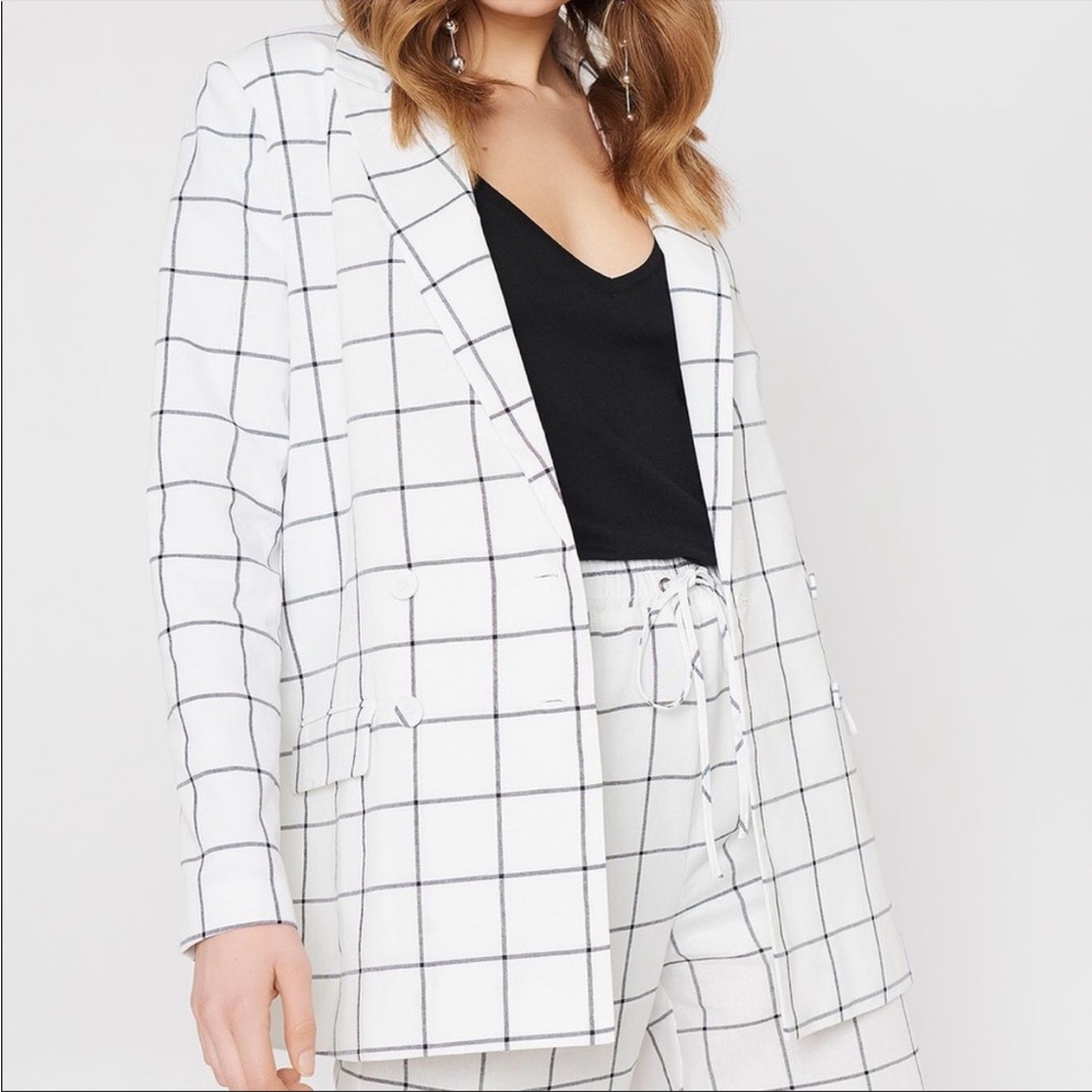 The Fifth Label oversized Blazer black and white size small